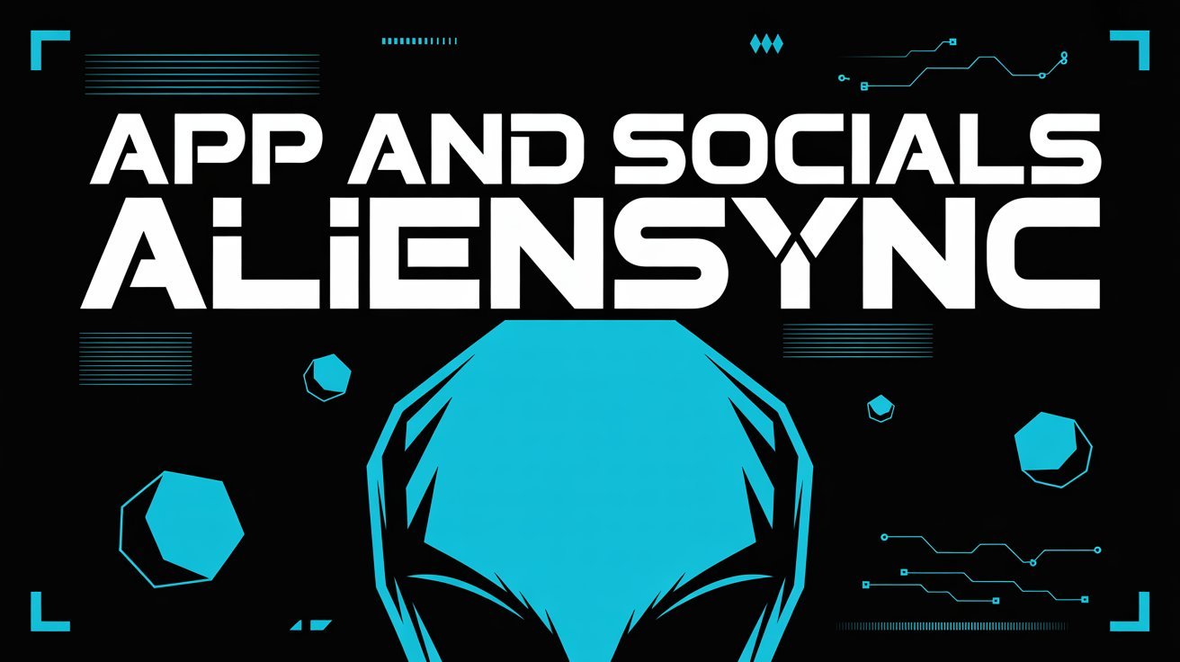 app and socials aliensync